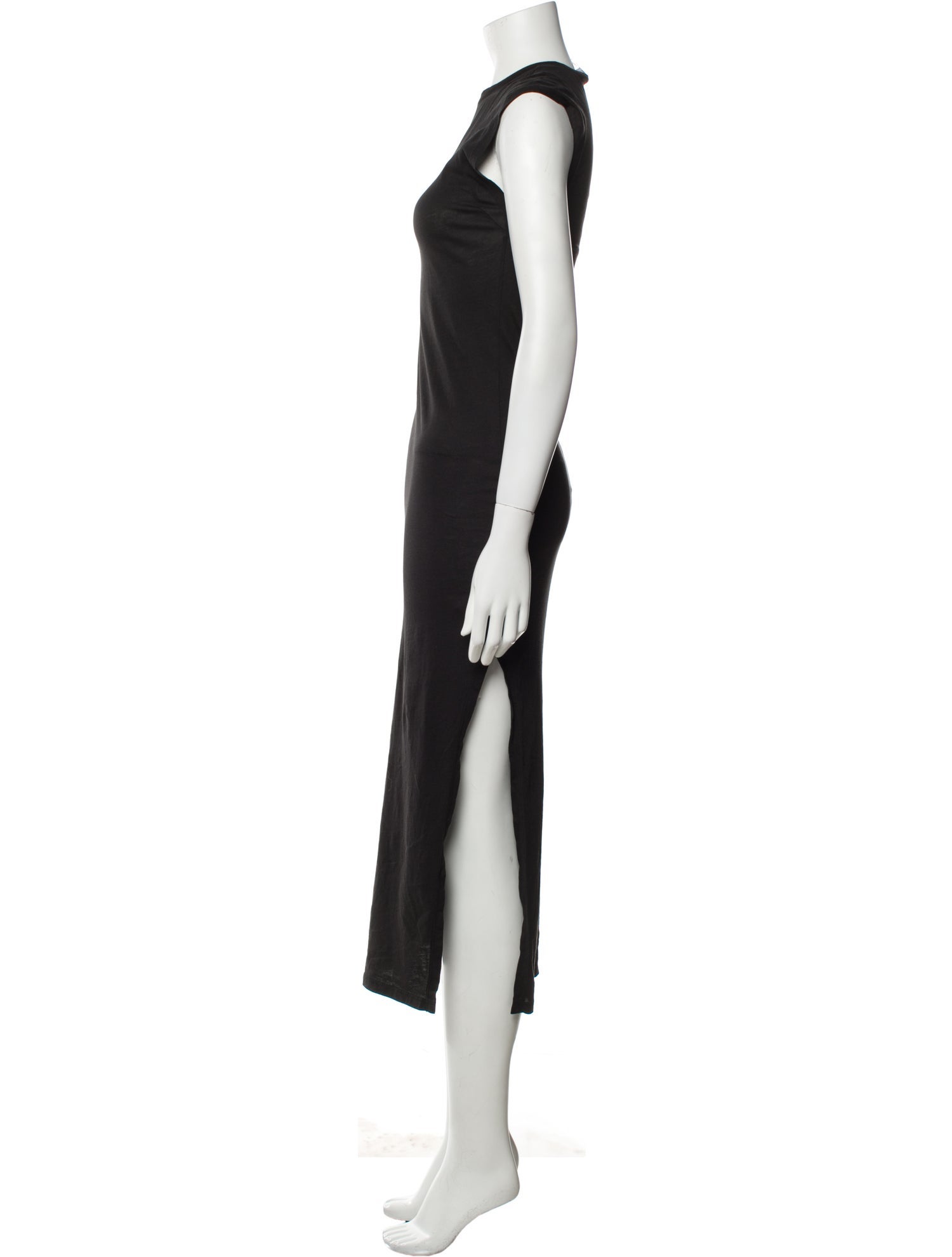 FRAME Crew Neck Midi Length Dress
